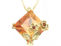 Gold Gemstone Pendant