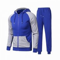 Men's Fleece Jacket Joggers Pants Sweat Track Suit