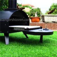 Drawer type black spray process outdoor gas pizza oven