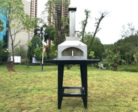 Stainless steel three-dimensional pizza oven, square design, more personalized, garden style outdoor pizza oven