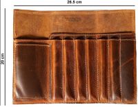 Leather Pencil/pen Roll Up Pouch