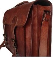 Leather bag for office formal traveling