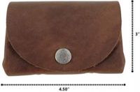 Leather money case bag