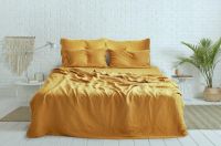 Mustard Duvet Cover: Mustard Yellow Linen Duvet Cover