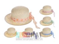 Pamela Straw Women Hat - Oval Shape Palm Mixed Grass Straw Women Hat