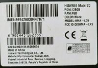Huawei Mate 20, 4Gb Ram, 128GB plus nagelneues Lederetui