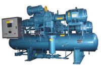 Screw Compressor Unit with Double Compressors and Double Stages