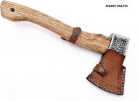 Custom Handmade Stainless Steel Axe-gorgeous And Solid Wood Handle