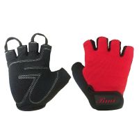 Genuine Leather Cowhide Finger Less Weightlifting Workout Gym Gloves