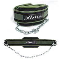 BMI Dip Belt With Chain For Weightlifting Pull Ups Dips Heavy Duty