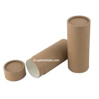 Round kraft paper tube packaging wholesale for tea biodegradable cardboard paper tube
