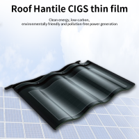 Hanergy decking hantile 30W CIGS Thin film photovoltaic power generates double glass shingle panel BIPV solar roof tiles package