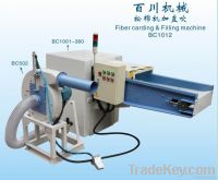 high quality of fiber carding and filling machine