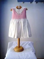 Hand smocking girls dresses