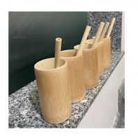 Hot Sale Eco Friendly Reusable Bamboo Cup 100% Natural Biodegradable Bamboo Drinking Water Cup Made In Vietnam