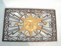 Sunface Door Mat in Brown Color, Measures 576 x 360 x 20mm, Made of Me