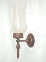 Wall Mount Metal Candle Holder, Measures 145 x 105 x 340mm