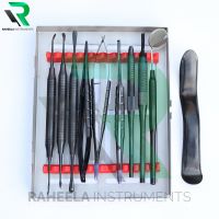 Dental Micro Oral Surgery Instruments Kit 11 Pcs Black Coated