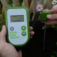 Digital 3 in 1 Soil pH Fertility Temperature Analyzer Meter