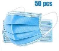 3-Ply Disposable Face Masks - 50 Box