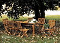 Gold Squeeze Teak Dining Chairs &amp; Tables