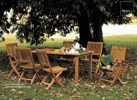 Gold Squeeze Teak Dining Chairs & Tables