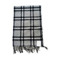 Cashmere Plaid Men&apos;s Scarf Winter Grey Black Grid Woolen Tartan Lambs Wool Scarf for women scar