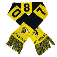 High Quality Logo Printed Acrylic Knitted Jacquard men&apos;s scarves soccer fans scarf other scarve
