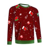 Latest Design Ladies Pullover Knitted Tops Customize Sweatshirt Women Christmas Sweater