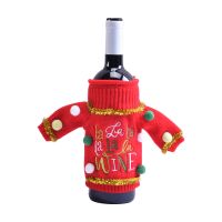 Decoration christmas party mini Decor sweater wine bottle cover wine bottle sweater