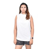 Women short sleeve t-shirt Tank Top Shirts Spandex Solid Color T Shirts white Sleeveless T-Shirt