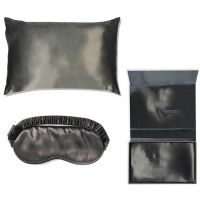 Hot Sale Gift Items Simulated Silk Pillowcase Good For Hair and Satin Pillow Case and eye mask sets