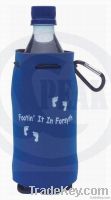 insulated water/beverage neoprene bottle cooler/holder