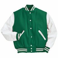 Letterman Leather Sleeve Wool body Varsity Jacket Satin Varsity Jackets
