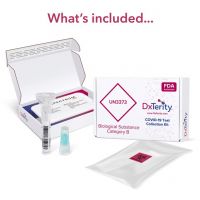 COVID-19 + Flu At-Home Test Kit, Nasal Swab Sample, EXPRESS Shipping, by myLAB Box