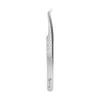 Silver Eyelash Extension Tweezers Set 3-pcs Stainless Steel Lash Tweezers