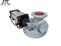 Pneumatic Hard Alloy Seated Rotary Double Disc Gate Valve