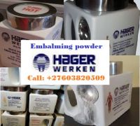 Hager Werken (+27)603-820-509 Embalming powder pink and white from Germany