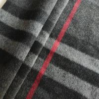 Tarpaulin Waterproof Sisal Cloth Beige 70%wool Double-sided Heterochromatic Smooth Wool Tartan Fabrics 920g