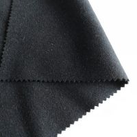 Tweed Blend Alpaca Woolen Black 60%wool 40%oth Melton Wool Fabric 590-600g/m
