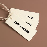 black foiled tags