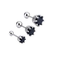 black cz men's earrings