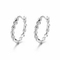 twisted hoop earrings