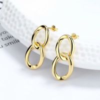 circle drop earrings