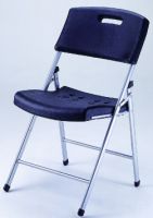 Blow molded folding chair