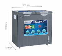 Hoa Phat two-wing freezer