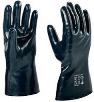 40 cm gauntlet style heavy coated cut and sewn nitrile glove