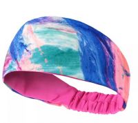 Adjustable Sports Headband Print Color Breathable And Soft Hair Bands Sweatband For Workout Running Riding
