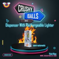 Crush Balls Dispenser With Rechargeable Lighter