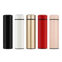 500ml/17oz 304 Perfect For Hot And Cold Drinks Smart Vacuum Insulated Stainless Steel Water Bottle With Led Temperature Display